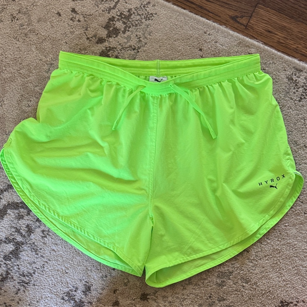 Puma Hyrox Women's Bright Green Athletic Shorts